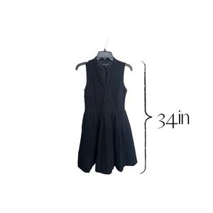 Banana Republic Eyelet  Black Classic Dress